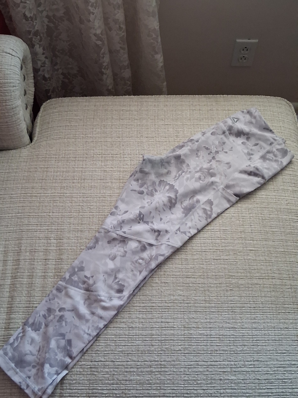 Women's Reebok Floral Print Leggings, Size XL